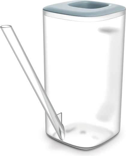 Regadera Tubi 1,6 l – transparente/gris claro