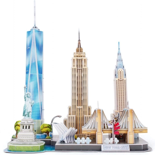 Monumentos icónicos de Nueva York en un solo modelo