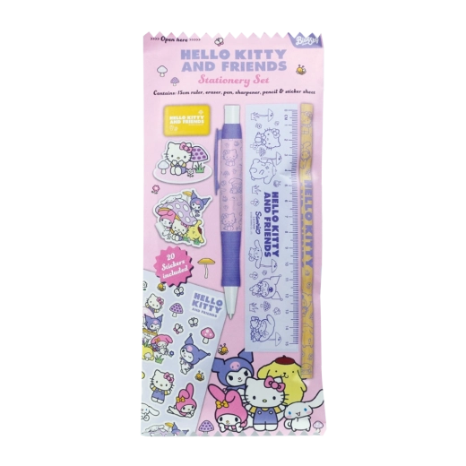 Hello Kitty y amigos set escolar mushroom