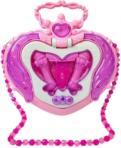 Altavoz con forma de corazón y joyero 2 en 1