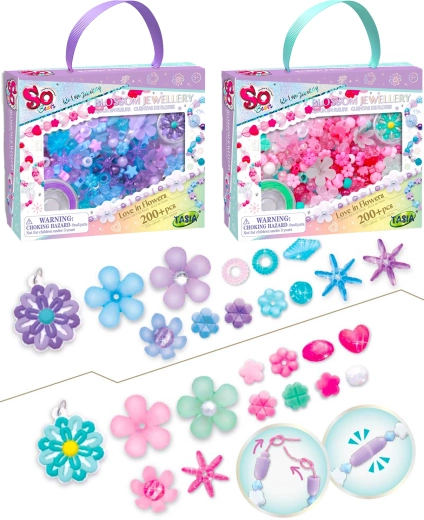 Tasia set floral para fabricar joyas 200+ piezas