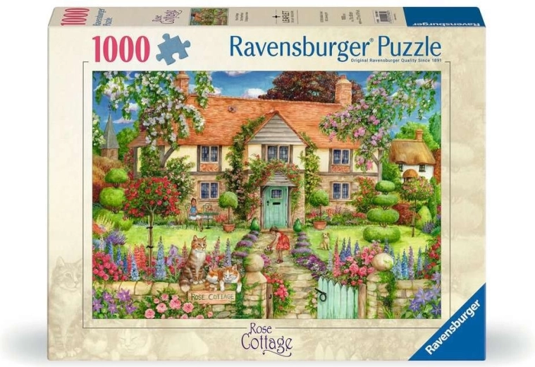 Puzzle Ravensburger Casita de rosas 1000 piezas