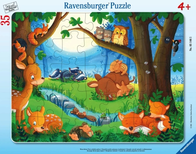 Puzzle Ravensburger de animalitos antes de dormir