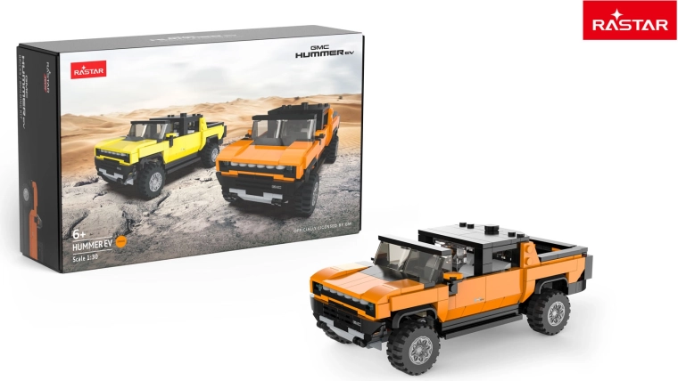 Set de construcción coche Hummer EV Rastar 1:30 naranja