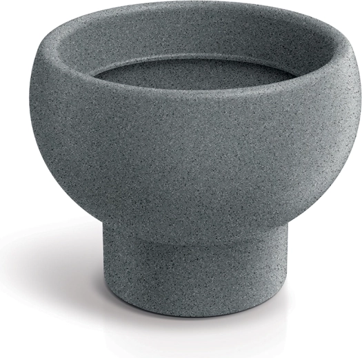 Maceta Gane 26 cm gris granito
