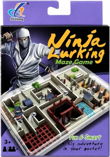 Juego de laberinto de destreza con motivo de ninja