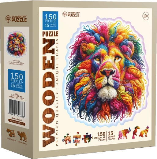 Puzle de madera León tierno 150 piezas