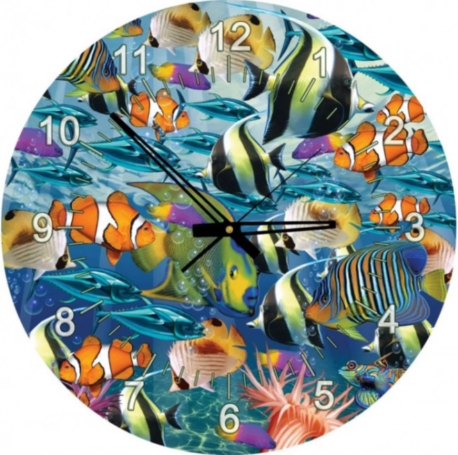 Puzzle reloj Mundo de peces marinos 570 piezas