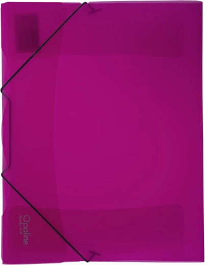 Carpetas Opaline magenta con goma elástica