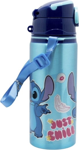 Botella infantil de aluminio Disney Stitch con tapa pop-up y pajita 730 ml - 1 unidad