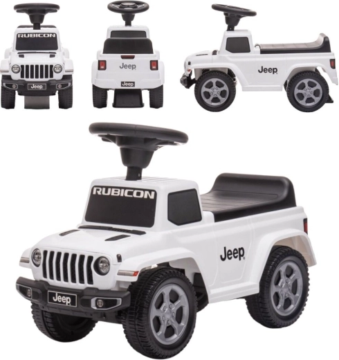 Correpasillos infantil Jeep Rubicon con claxon y sonido de motor blanco