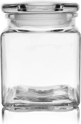 Tarro de vidrio cuadrado para alimentos 950 ml