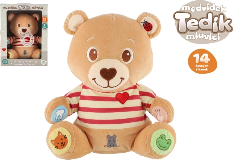 Osito de peluche parlante Tedík con canciones infantiles checas