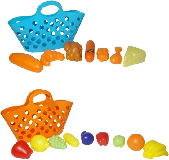 Fruta y verdura en una cestita – set de alimentos infantil