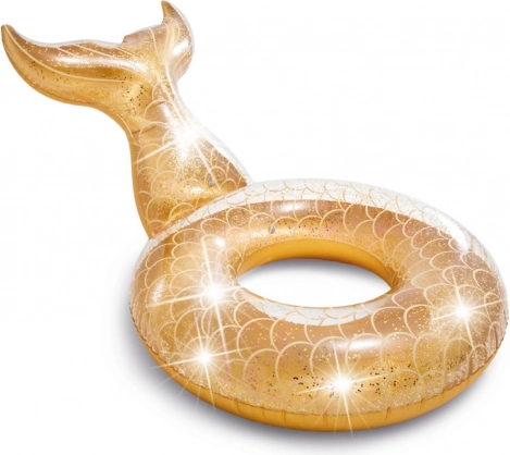 Aro hinchable con forma de aleta con purpurina