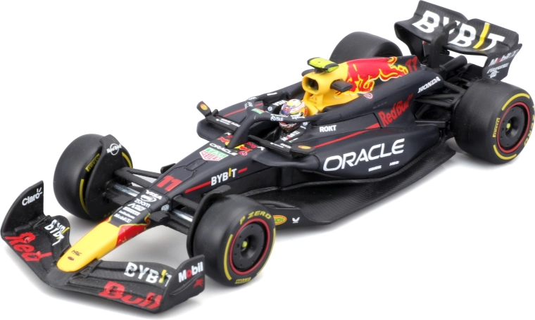 Bburago 1:43 Fórmula F1 RED BULL RACING RB20 2024 con piloto y vitrina