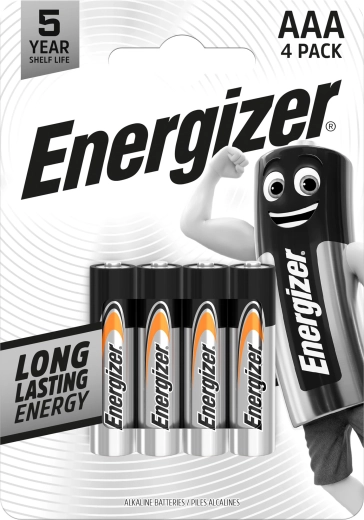 Pilas alcalinas Energizer Everyday AAA 4 uds