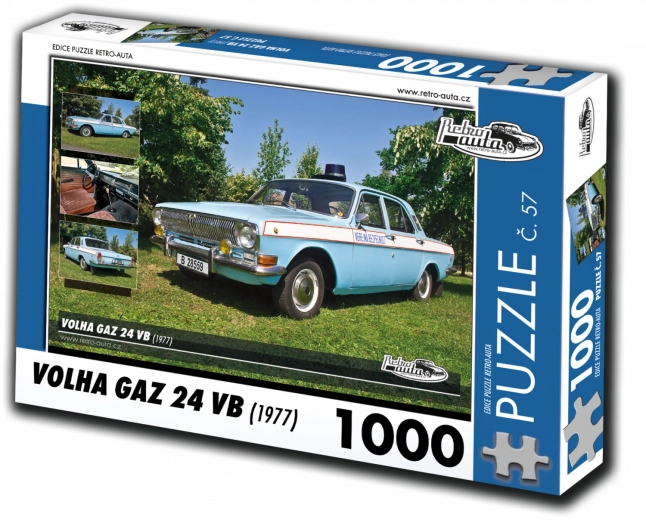 Puzzle RETRO-COCHES Volha Gaz 24 VB 1000 piezas