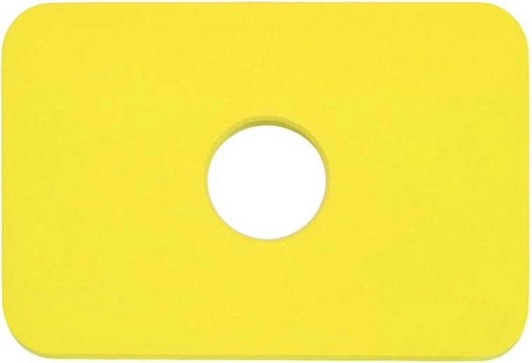 Tabla de natación rectangular amarilla