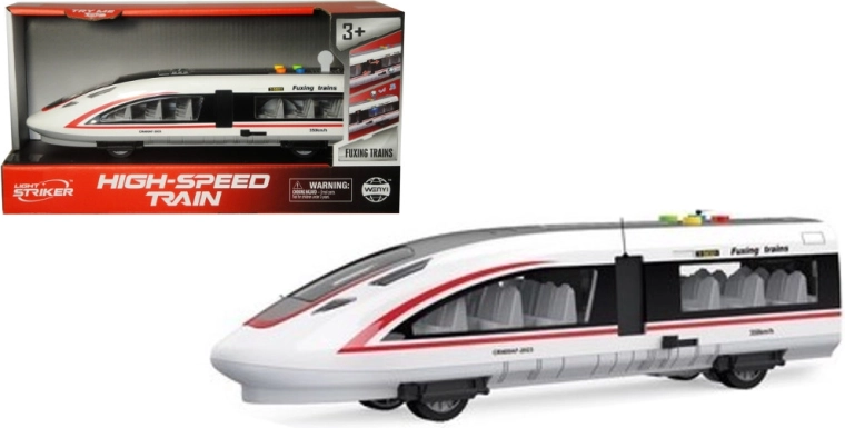 Autobús ferroviario con luz y sonido – tren infantil con puertas que se abren