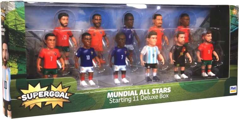 Supergoal figuras de futbolistas deluxe box 11 uds