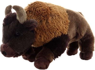 Bisonte de peluche de 28 cm, respetuoso con el medio ambiente