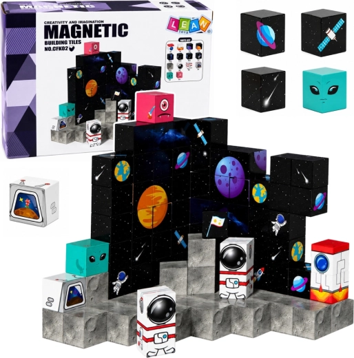 Bloques de construcción magnéticos cosmos 3D 100 piezas