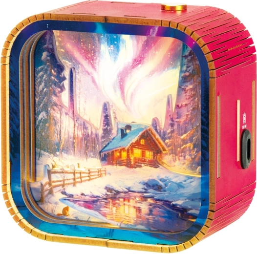 2Kids Toys rompecabezas 3D de madera lámpara aurora polar