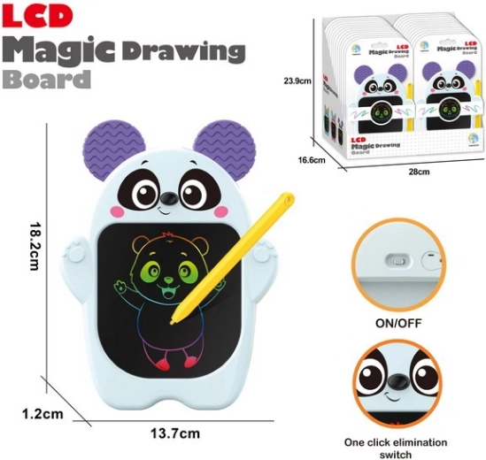 Tableta LCD para dibujar panda 18,2 × 13,7 cm