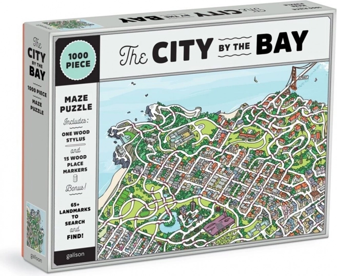Puzzle Galison Ciudad en la bahía de San Francisco 2 en 1, 1000 piezas