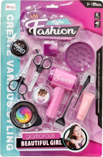 Set de peluquería con secador a pilas