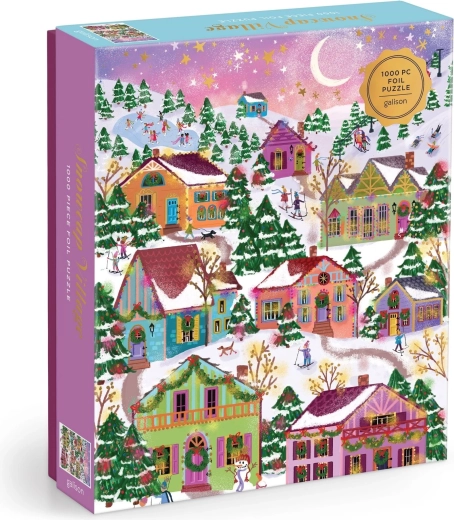 Puzzle metálico Pueblecito nevado 1000 piezas GALISON