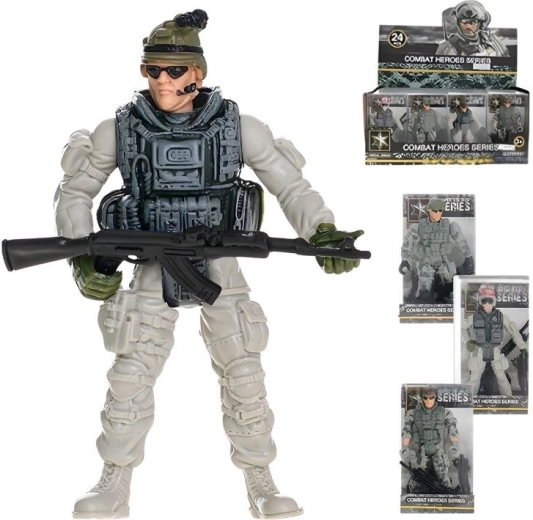 Soldado articulado con arma