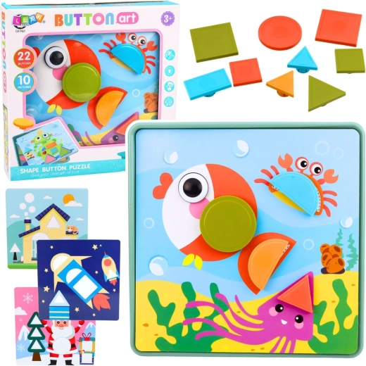 Puzle geométrico creativo – mosaico educativo para niños (35 piezas)