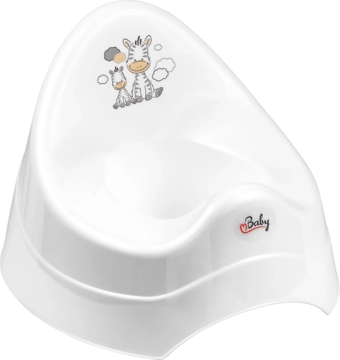 Orinal Maltex con música Zebra blanco