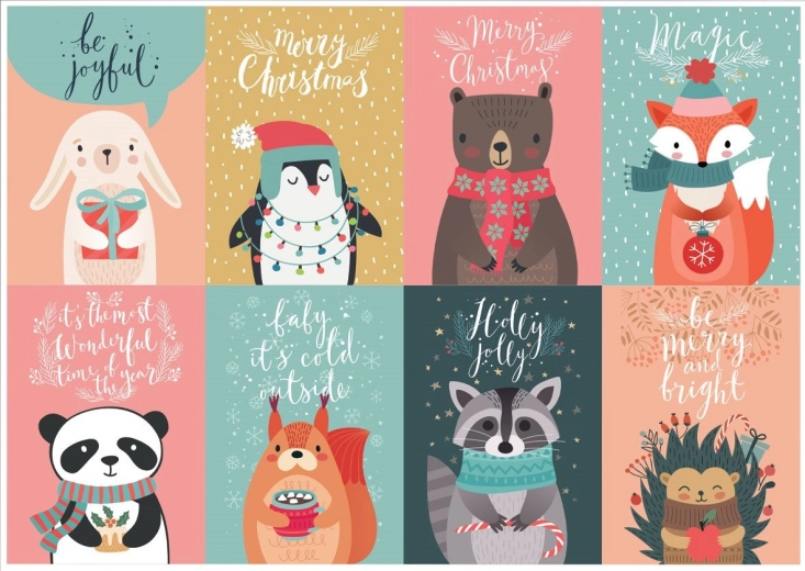 Puzzle de postales navideñas 1000 piezas YAZZ