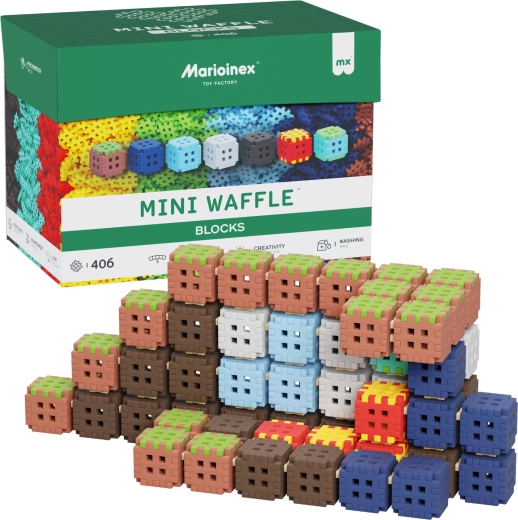 Juego de construcción Mini Waffle Blocks 406 piezas Marioinex