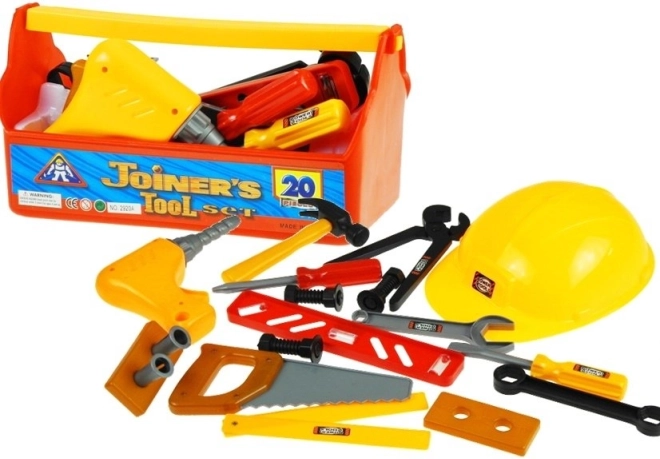 Set de herramientas infantil con casco, 20 piezas