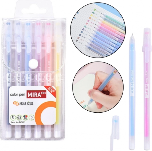 Set de bolígrafos de gel con colores intensos, 12 uds.
