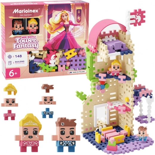 Juego de construcción Waffle Mini - Princesa: Torre de fantasía