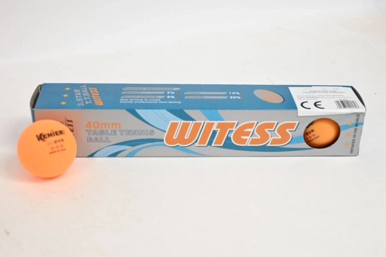 Pelotas naranjas para tenis de mesa (ping-pong) 6 uds.