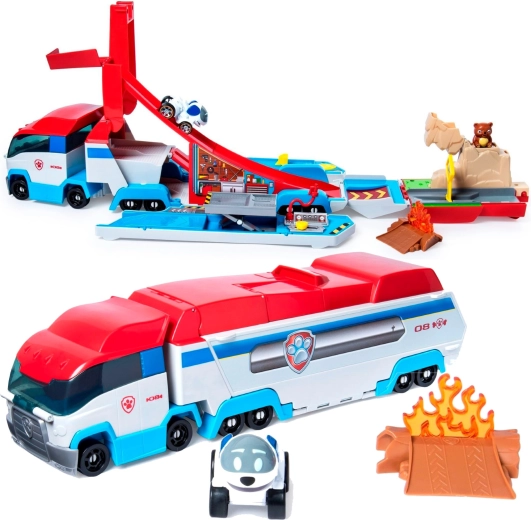 Transformación 2 en 1: camión que se convierte en estación de juego