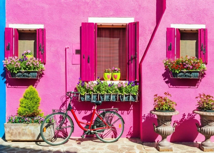 Puzzle Bluebird Isla de Burano en Italia 500 piezas