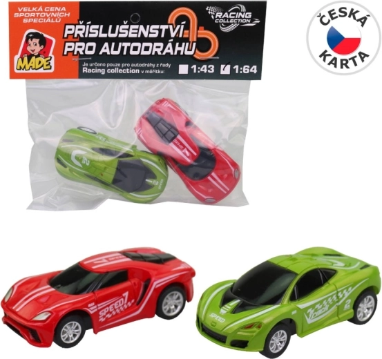 Coches de repuesto para pista de carreras Racing collection 1:64 - 2 unidades
