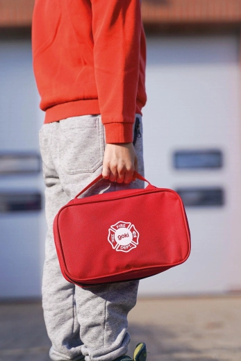 Bolsa de emergencia de bomberos con accesorios de madera
