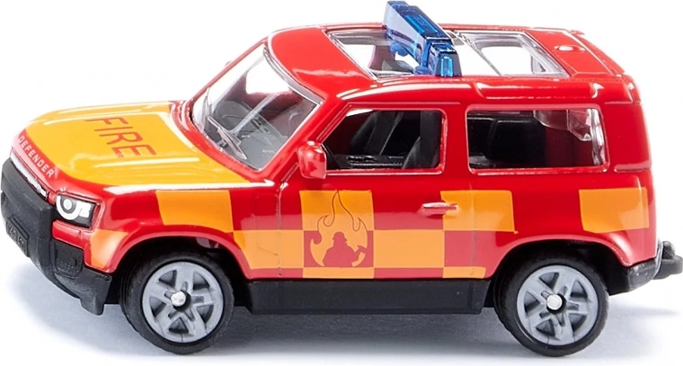 Modelo Land Rover Defender – especial de bomberos Siku