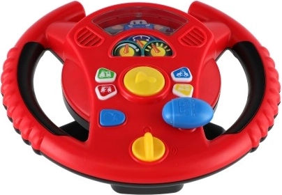 Control realista: giro del volante y botones de colores