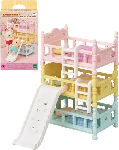 Sylvanian Families cama de tres pisos con tobogán - 3 uds.