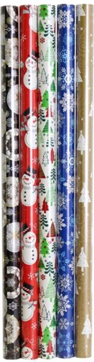 Papel de regalo navideño en rollo de 2 m
