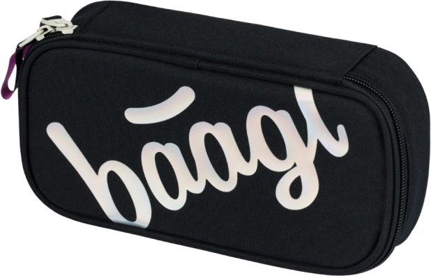 Estuche escolar tipo etui metálico holo